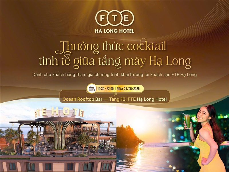THƯỞNG THỨC COCKTAIL TINH TẾ GIỮA TẦNG MÂY HẠ LONG