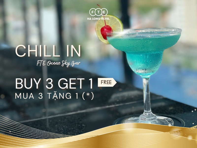 [MUA 3 TẶNG 1] TẬN HƯỞNG KHÔNG GIAN SKY BAR ĐẲNG CẤP TẠI FTE HẠ LONG HOTEL
