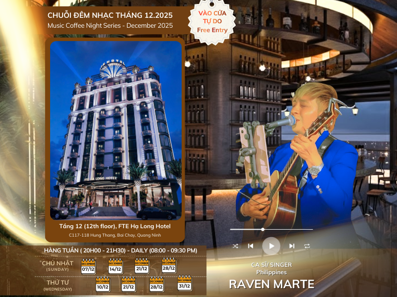 [12/2025] MINISHOW THỨ TƯ & CHỦ NHẬT HÀNG TUẦN TẠI FTE OCEAN SKY BAR